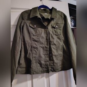 Lee Rider Olive Cotton Jacket Size XL